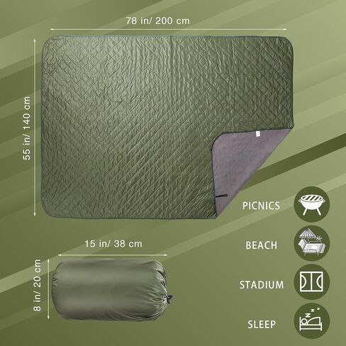 Preboun 4 Pack Large Waterproof Stadium Blanket Bulk 55x78 Inch Thick Warm Fleece Camping Blanket Windproof Picnic Blankets for Homelss Donations Cold Weather Football Games Concert Beach Outdoor in Saudi Arabia