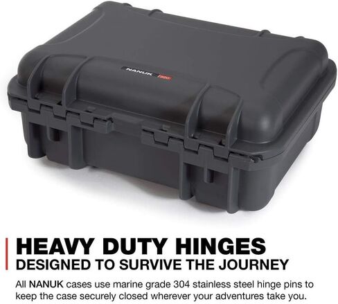 حقيبة حمل Nanuk 920 صلبة مع حشوة إسفنجية لـ DJI Mavic 2 Pro وZoom، جرافيت in Kuwait