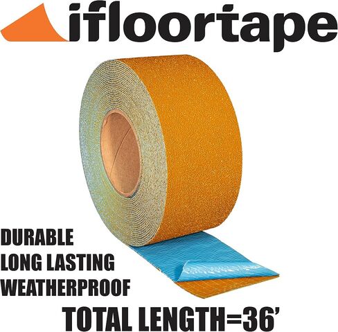 DuraMark RPT-750 Pavement Marking Tape - Reflective Slip Resistant Durable Outdoor Heavy Duty Rubber Base Tape, Bast Certified (Yellow, 2 Inch x 108 Feet) in Saudi Arabia