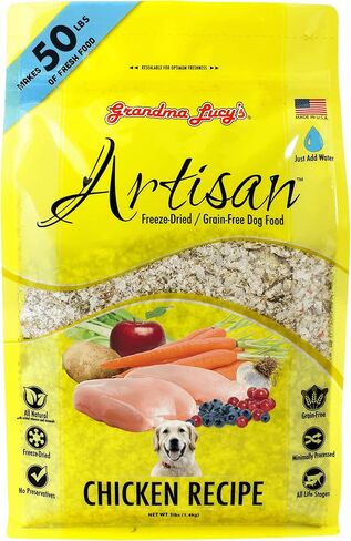 Grandma Lucy's Artisan Dog Food, Grain Free and Freeze-Dried - Artisan Venison, 10Lb Bag in Kuwait