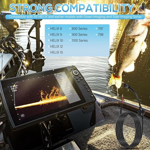 كابل الطاقة المفلتر PC 11 720057-1 مناسب لـ Humminbird All Helix 8/9/10/12/15، سلسلة 800/900/1100، 797، 798 (6 أقدام، مقاوم للماء) in Saudi Arabia