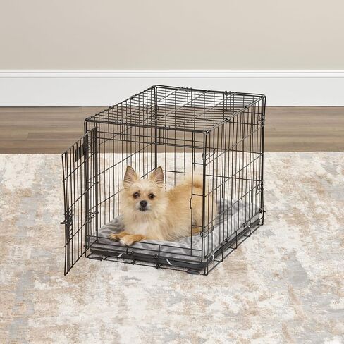MidWest Homes For Pets QuiteTime Deluxe Wave Bolster Bed for Small Dogs; Easily Machine Wash and Dry; Gray; 24"; 40224-WVGY in Kuwait