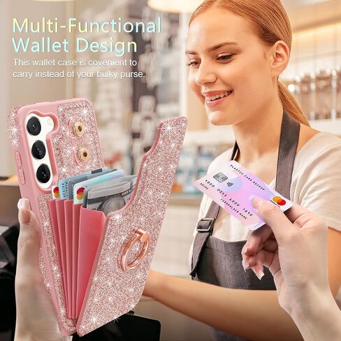 for Samsung Galaxy Z Flip 7 Case with 360° Rotatable Ring Stand in Kuwait