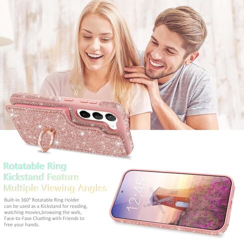 for Samsung Galaxy Z Flip 7 Case with 360° Rotatable Ring Stand in Kuwait