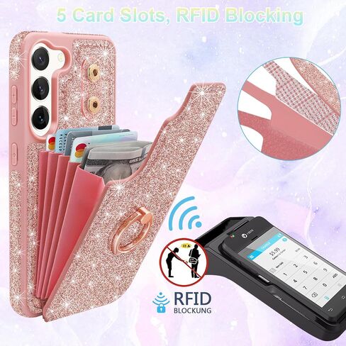 for Samsung Galaxy Z Flip 7 Case with 360° Rotatable Ring Stand in Kuwait