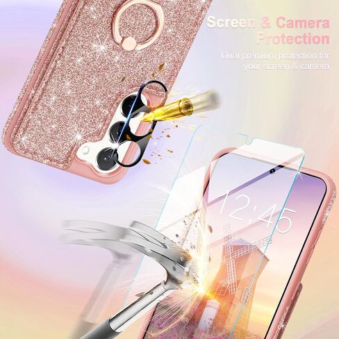 for Samsung Galaxy Z Flip 7 Case with 360° Rotatable Ring Stand in Kuwait