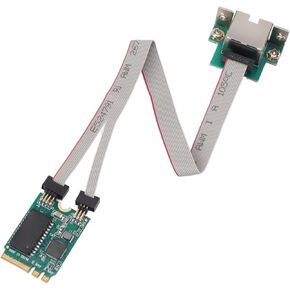 RTL8111F M.2 Ethernet Network Card High Speed, 2.5G/1G/100 Mbps Single RJ45 Port Internal Computer Networking Cards, M.2 A E to RTL8111H Gigabit Ethernet Card for WIN7,8,10,11,