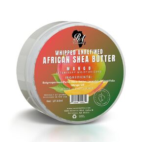 RA COSMETICS 100% African Shea Butter Whipped 6 oz
