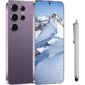 C24 Android Phones,8+256GB Unlocked Cell Phone,Android 14.0 Smartphone,108MP+48MP Camera,6800mAh Battery,7.0 inch HD Display,Dual SIM/Fingerprint Lock/Face ID/5G Phone/GPS-Purple in Saudi Arabia