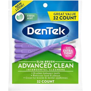DenTek Slim Brush Interdental Cleaners 32 Count (Pack of 3)