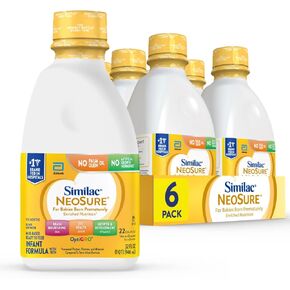 Similac NeoSure Premature Post-Discharge Infant Formula, Powder Baby Formula, 13.1-oz Can, Pack of 6
