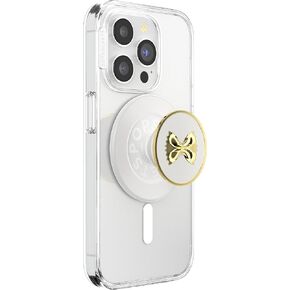 PopSockets Round Phone Grip Compatible with MagSafe, Adapter Ring Included, Phone Holder, Wireless Charging Compatible - Pasta