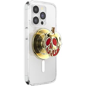 مقبض هاتف دائري من PopSockets متوافق مع MagSafe، يتضمن حلقة محول، حامل هاتف، متوافق مع الشحن اللاسلكي، Disney Villains - Poison Apple