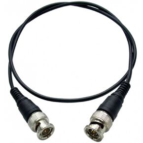 ENS BNC RG-59/U Premade Cable - Male to Male Extension Connector, Professional Grade Coaxial Wire for CCTV, Oscilloscopes, and Security Cameras (2 FT)
