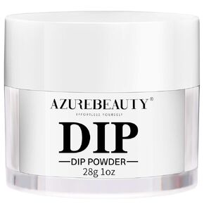 AZUREBEAUTY Dip Powder Black Color, Nail Dipping Powder French Nail Art Starter Manicure Salon DIY at Home, Odor-Free and Long-Lasting, No Needed Nail Lamp Curing, 1 Oz