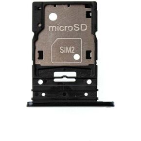 2X Sim Card Holder Slot SD Tray Replacement Compatible with Samsung Galaxy A73 5G (Grey)