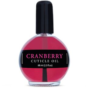 Ellie Chase Moisturizing Cuticle & Nail Care Oil 2.3 Fl Oz - Cranberry Scented – Infused with Jojoba Oil, Aloe, Vitamin E – Nail & Cuticle Hydration, Repair, Moisturizer, Strengthener, Growth