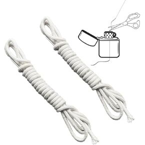 Kerosene Lighter Wick, Oil Lighter Wick, Kerosene Lighter Consumables Replacement Cotton Core with Metal Needle Lighter Accessories Suitable for Most Brands of Kerosene Lighter