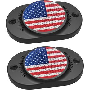 Magnetic Gun Holder Rubber Coated 30Lbs Gun Magnet Mount for Car,Trucks,Desks,Safes&Walls Handgun Pistol Accessories Indoor Gun Racks| Concealed Gun Holder for Handgun Flag 2 Pack