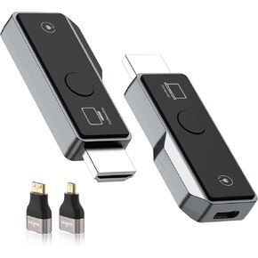 Wireless HDMI Transmitter and Receiver, 1 Transmitters and 2 Receiver, Tiny Plug & Play 2.4G/5G Portable Wireless HDMI Extender from Laptop/PC to HDTV/Projector/Monitor