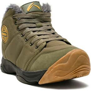 UPSOLO Mens Winter Trekking Snow Boots Water Resistant Shoes Anti-Slip Fully Fur Lined Casual Lightweight Hiking Boot