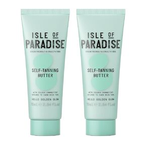 Isle of Paradise Self Tanning Body Butter - Hydrating Gradual Self Tan Body Butter for Illuminating Golden Glow, Vegan and Cruelty Free, 6.76 Fl Oz