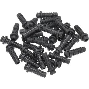 MECCANIXITY 30pcs 4mm Strain Relief Cord Connector Cable Bushing Boot Sleeve for Electric Cable Cord Insulation Protection
