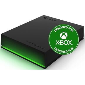 Seagate Game Drive for Xbox 5TB External Hard Drive Portable HDD - USB 3.2 Gen 1, Black with Built-in Green LED bar, Xbox Certified, 3 Year Rescue Services (STKX5000403)