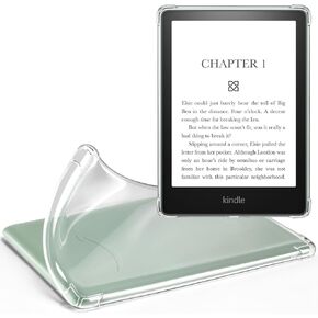 iDLEHANDS Clear Case for 6" Kindle 11th Generation 2022 - Ultra-Slim Soft TPU Transparent Cover, Lightweight & Durable Protection,Glitter