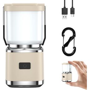 Lanterns for Power Outages, High Lumens Mini Lantern, Rechargeable Camping Lantern, 4 Light Modes, Waterproof, Hiking Essentials, Portable Night Light for Reading, Emergency, Home, Outdoor