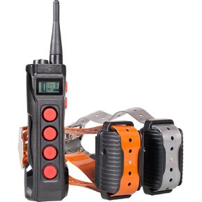 AT-919C Super Two Pet Dog Electronic Shock Collar Training System for Sport Large Dogs 1000M Remote Range Waterproof Rechargeable Collars