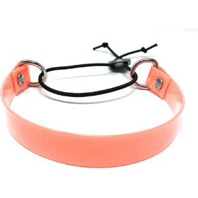 Sparky Pet Co - ECollar Replacement Strap - Bungee Dog Collar - Waterproof - Adjustable - Secure Nexus Wheel Lock - for Electronic Training & Invisible Fence Systems - 3/4" (Neon Orange)