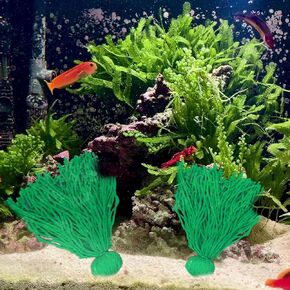 Fish Breeding Spawning Mop Sink, Green (2 Pack)