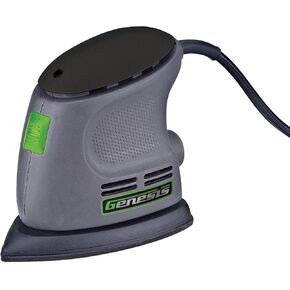 Genesis G20MAX 20V Cordless Detail Sander with Dust Bag, Sandpapers, Battery, and Charger