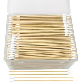 Gun Cleaning Supplies, 800 Pcs Gun Cleaning Swabs, 6 Inch Long Cotton Swabs for Handgun, Shotgun, Pistol, Rifle Cleaning(400 Pcs Round + 400 Pcs Pointed)
