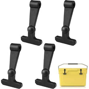 Replacement Cooler Latch for YETI RTIC, 4 PCS Durable Rubber T-Latch Quick Install Cooler Latch Upgrade