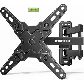 monTEK Full Motion TV Wall Mount Bracket for Most 13-55 Inch LED LCD Flat Screen TVs & Monitors, Swivel Tilt Extension Rotation with Articulating Arms, TV Mount Max VESA 400x400mm, up to 55lbs