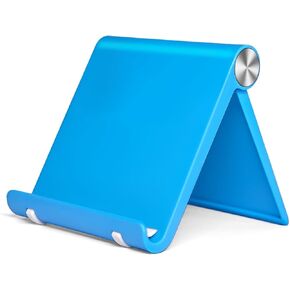 حامل هاتف محمول قابل للطي وقابل للتعديل للمكتب - متوافق مع iPhone 15 14 13 Pro Max، iPhone 12 11 Plus SE XS XR 8 7، ملحقات السفر المكتبية - أسود