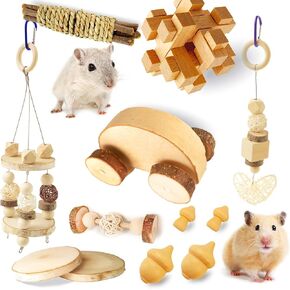 Hamster Toys, for Hamster, Gerbils, Mice, Rats and Other Small Animals to Chew and Play with (HT001-A)