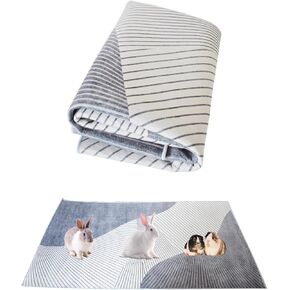 kathson كبير قفص أرنب بطانة 78.7 "× 39.4" خنزير غينيا الفراش الأرنب قابل للغسل الكلمة حصيرة قابلة لإعادة الاستخدام ماصة عدم الانزلاق الحيوانات الأليفة وسادة تبول للحيوانات الصغيرة أقفاص الهامستر شينشيلا القط الكلب
