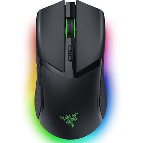 ريزر ماوس العاب لاسلكي من كوبرا برو: 10 ازرار تحكم قابلة للتخصيص - اضاءة كروما RGB - مستشعر بصري 30K - مفاتيح بصرية الجيل الثالث - 2.4GHz وبلوتوث وUSB نوع C - بطارية تصل الى 170 ساعة - اسود