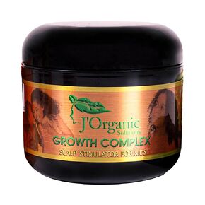 J'Organic Solutions growth Scalp stimulator (Hair Grease for Kids) Softer, shinier, healthier hair, with Lanolin, Sweet Almond Oil, Castor Oil & More
