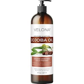 velona Argan Oil - 8 oz | Morocco Oil | Stimulate Hair Growth, Skin, Body and Face Care | Nails Protector | Unrefined, Cold Pressed | Cap Kit