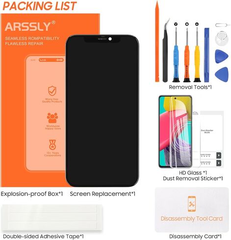 استبدال الشاشة آيفون 12/12 برو شاشة LCD تعمل باللمس محول الأرقام A2172 A2402 A2404 A2403 الجمعية مع مجموعات إصلاح in Saudi Arabia