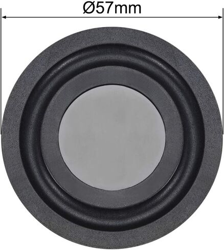 uxcell 2Pcs 2 Inches 57mm Bass Speaker Passive Radiator Auxiliary Rubber Vibration Plate Subwoofer DIY in Saudi Arabia