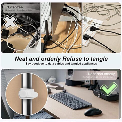 3 Inch Reusable Cable Ties, Silicone Cord Organizer, 24Pcs-Multi in Kuwait