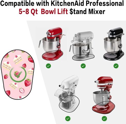 Sliding Mat Compatible with KitchenAid 6/7/8 Quart Bowl-Lift Stand Mixer. in Saudi Arabia
