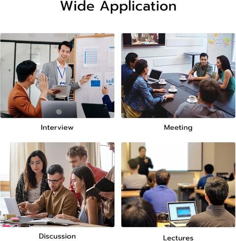 مسجل صوتي رقمي من Mcbazel سعة 64 جيجابايت مع تشغيل، مسجل صوت صغير محمول بدقة 1536 كيلو بايت في الثانية للمقابلات/الاجتماعات/الفصول الدراسية/تكرار A-B، جهاز تسجيل صوتي لمدة 5000 ساعة in Kuwait