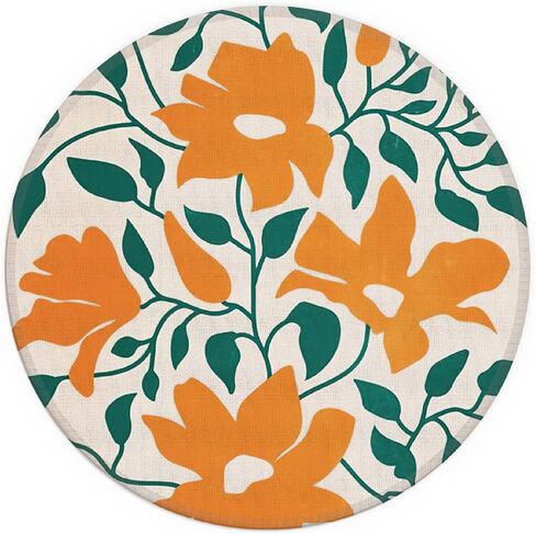 Boho Nordic Sun Abstract Black Sunshine Small Mouse Pad 7.9x7.9 Inches,Washable Round Cloth Mousepad for Office Laptop Computer,Non-Slip Rubber Base Mouse Pads for Wireless Mouse, Boho Lovers Gifts in Saudi Arabia