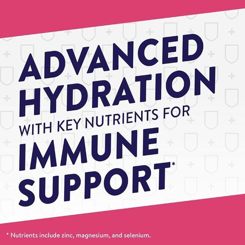 Pedialyte with Immune Support Electrolyte Solution, Grape, Hydration Drink with Zinc, Selenium, and Magnesium, 1 Liter, Pack of 4 in Kuwait